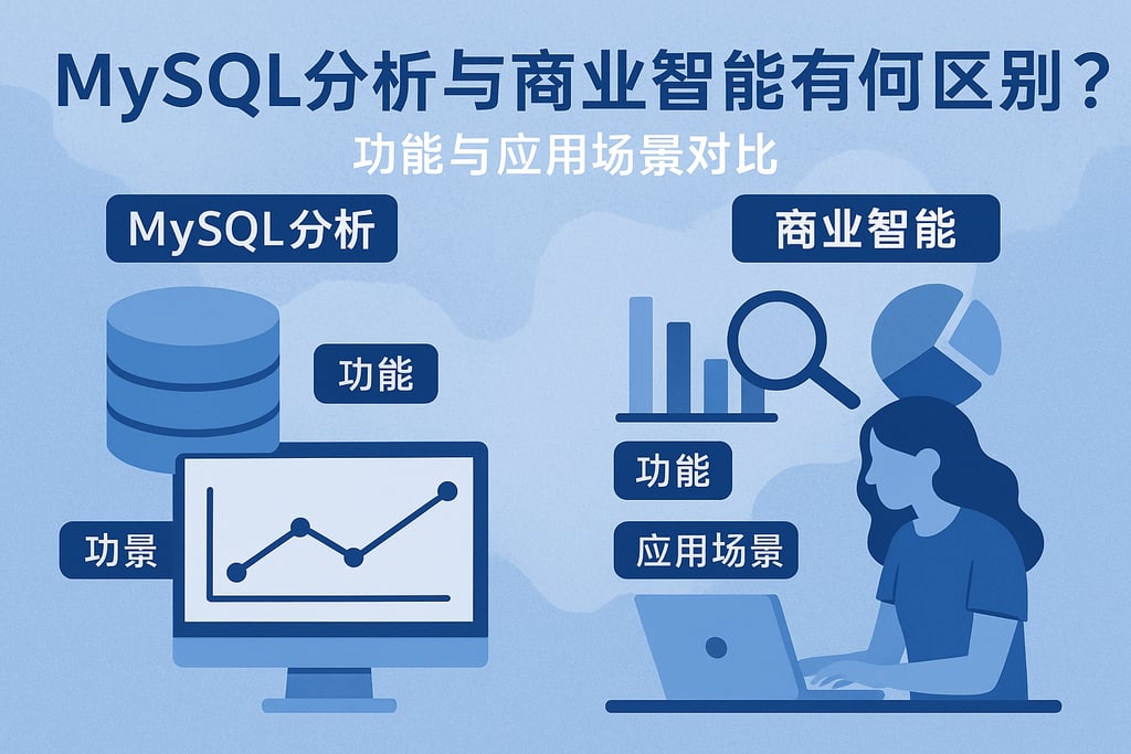 mysql分析与商业智能有何区别？功能与应用场景对比