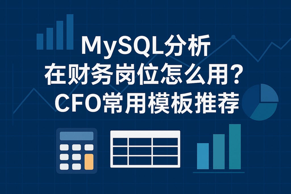 mysql分析在财务岗位怎么用？CFO常用模板推荐