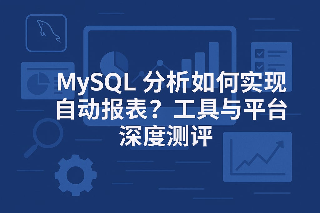 mysql分析如何实现自动报表？工具与平台深度测评