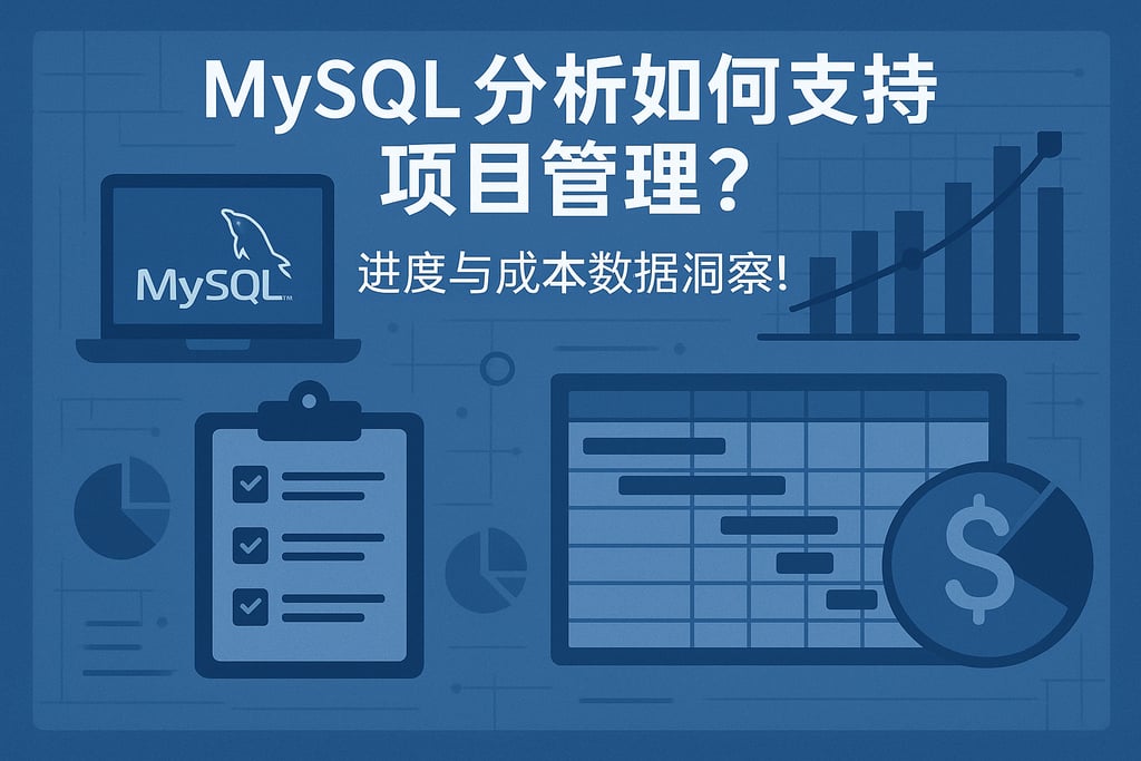 mysql分析如何支持项目管理？进度与成本数据洞察！