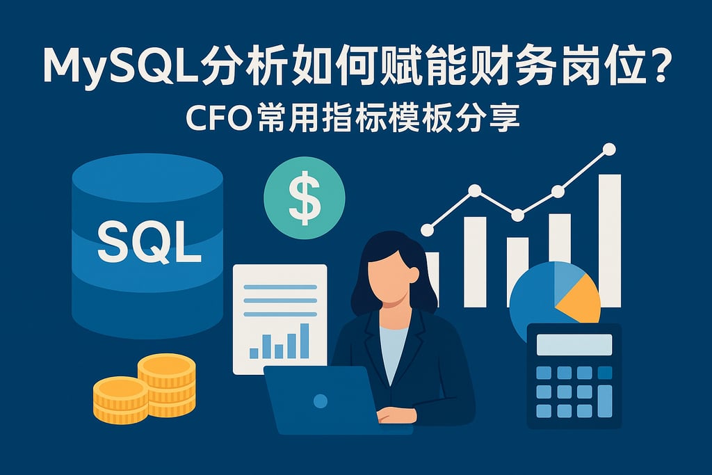 mysql分析如何赋能财务岗位？CFO常用指标模板分享