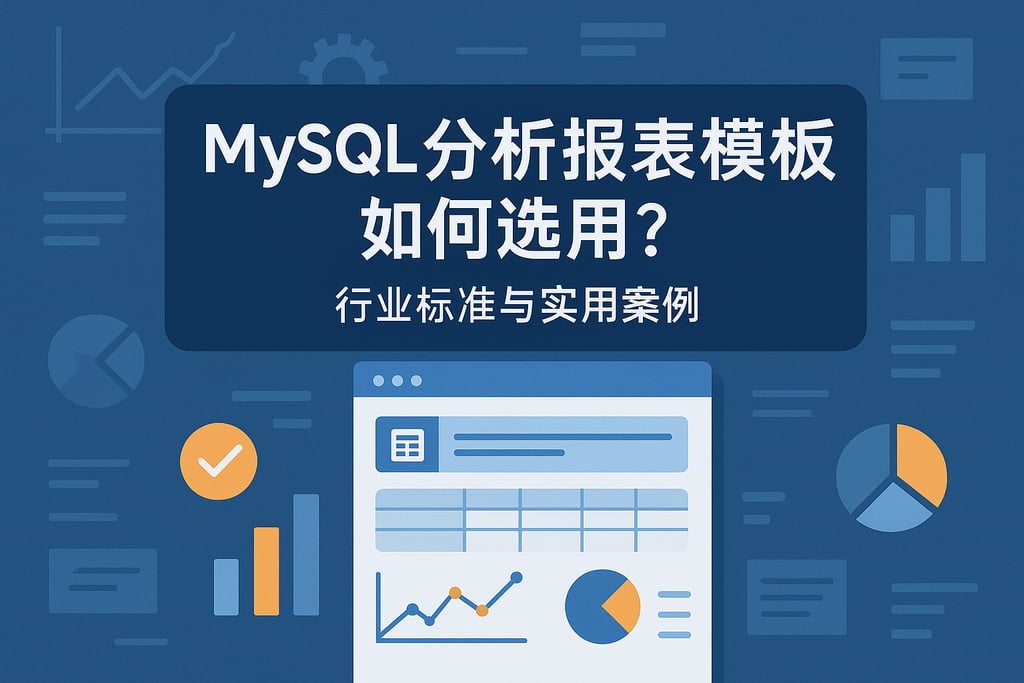 mysql分析报表模板如何选用？行业标准与实用案例