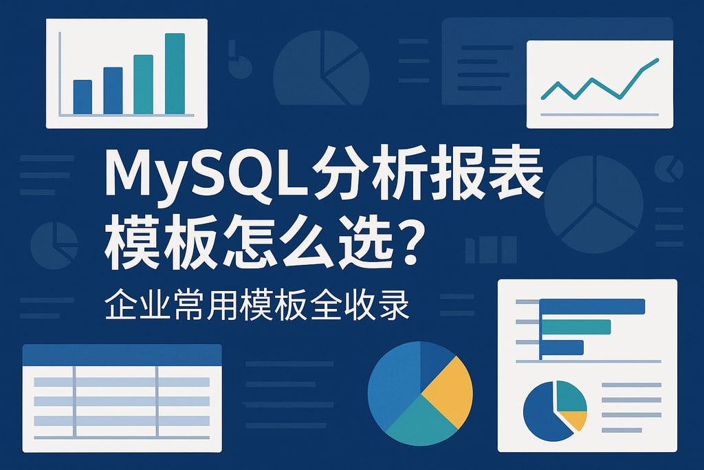 mysql分析报表模板怎么选？企业常用模板全收录