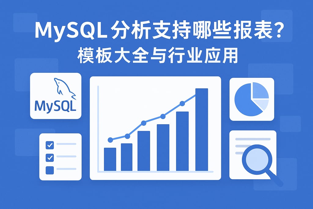 mysql分析支持哪些报表？模板大全与行业应用