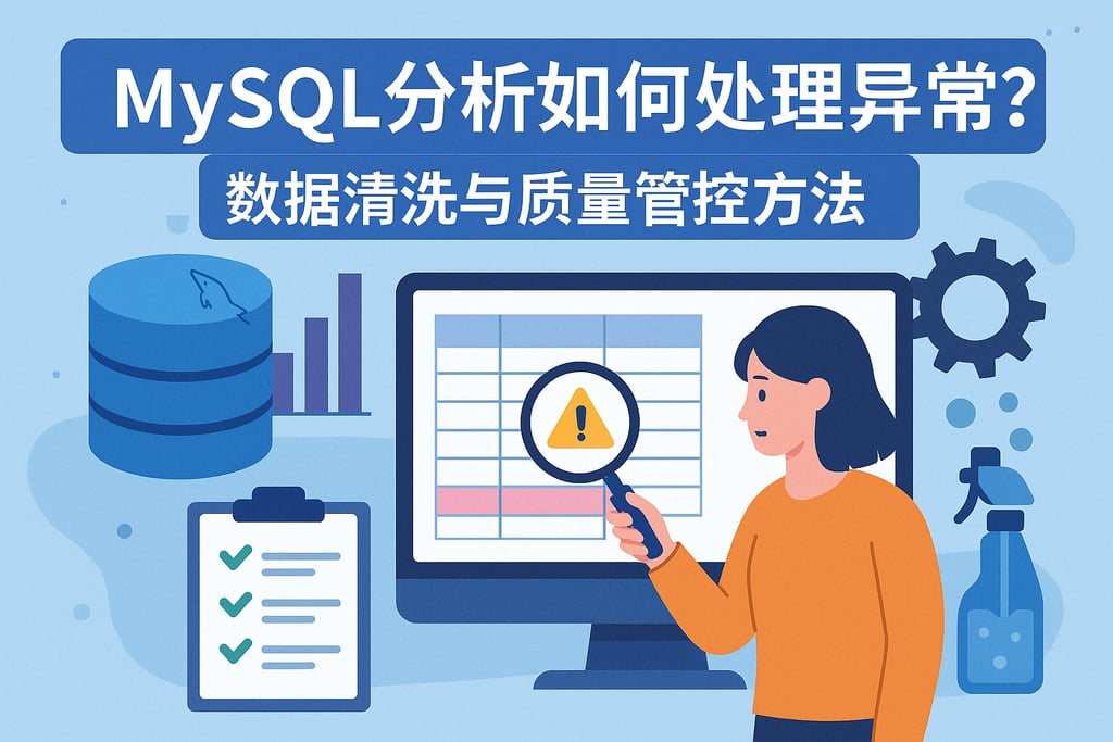 mysql分析数据如何处理异常？数据清洗与质量管控方法