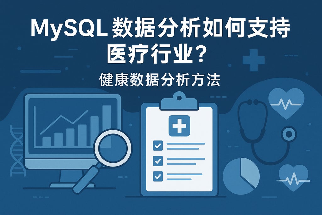 mysql分析数据如何支持医疗行业？健康数据分析方法