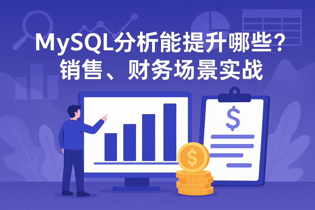 mysql分析能提升哪些业务？销售、财务场景实战