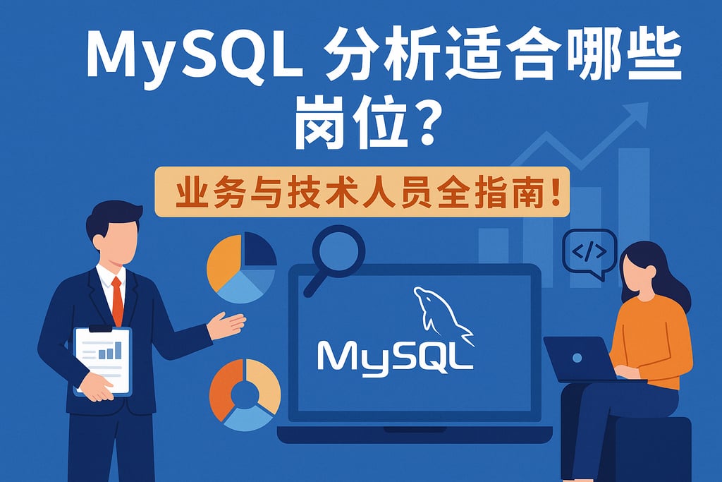 mysql分析适合哪些岗位？业务与技术人员全指南！