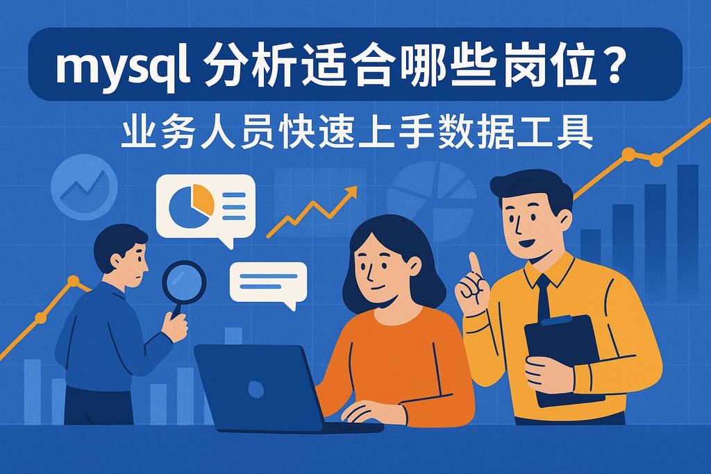 mysql分析适合哪些岗位？业务人员快速上手数据工具