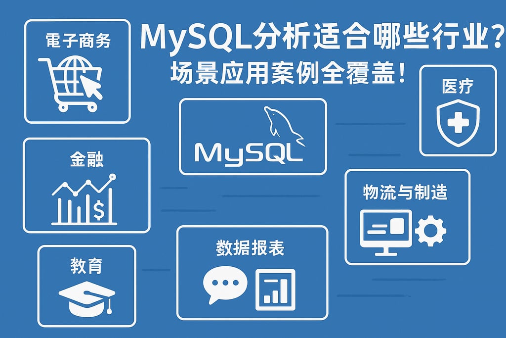 mysql分析适合哪些行业？场景应用案例全覆盖！