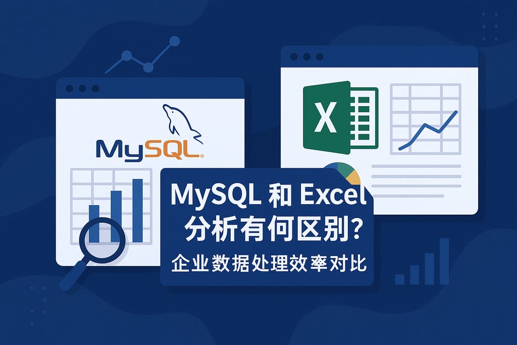 mysql和Excel分析有何区别？企业数据处理效率对比