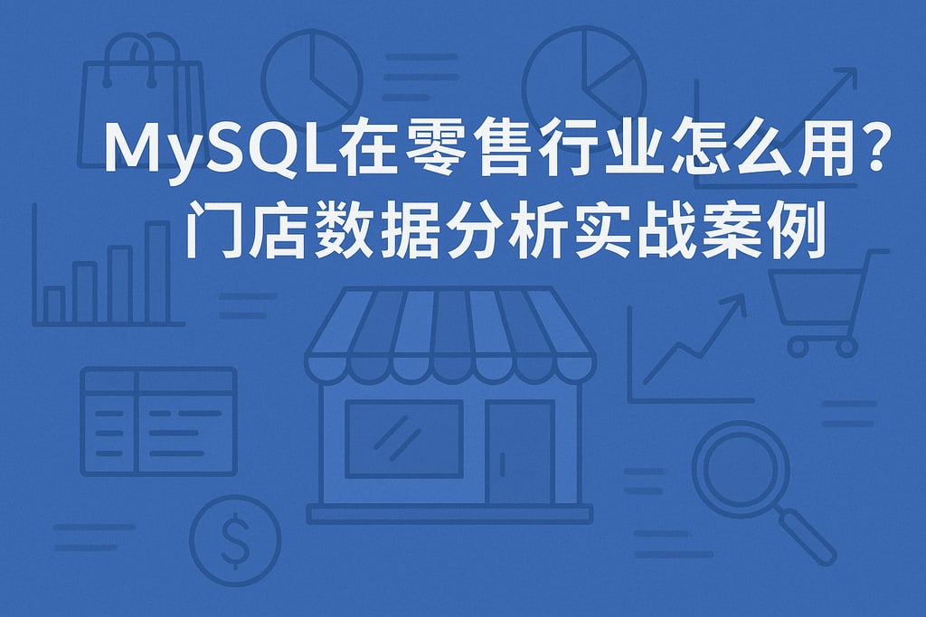 mysql在零售行业怎么用？门店数据分析实战案例