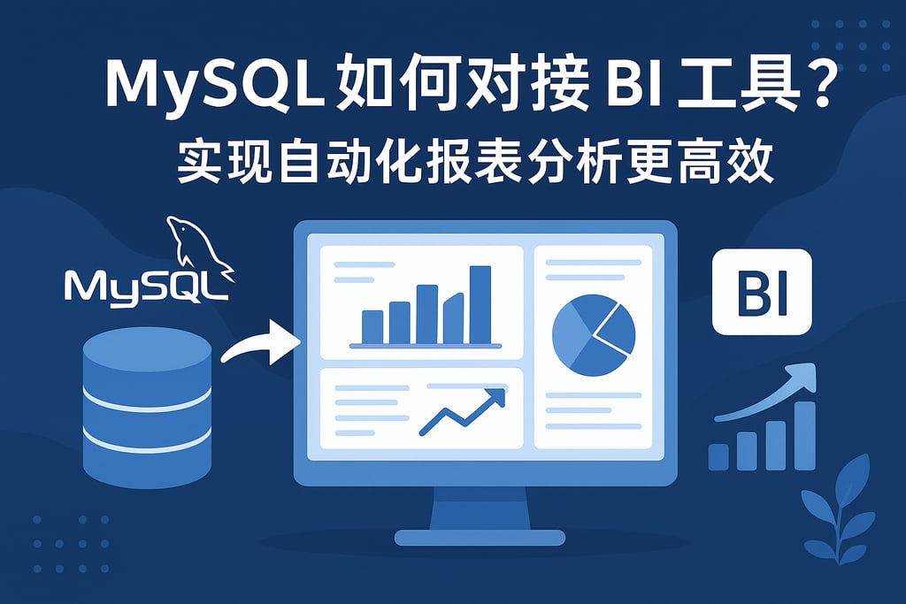 mysql如何对接BI工具？实现自动化报表分析更高效