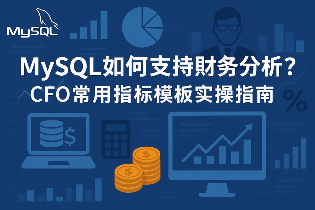 mysql如何支持财务分析？CFO常用指标模板实操指南