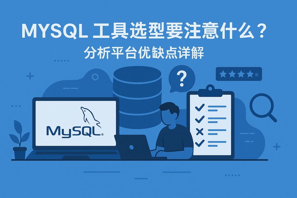 mysql工具选型要注意什么？分析平台优缺点详解