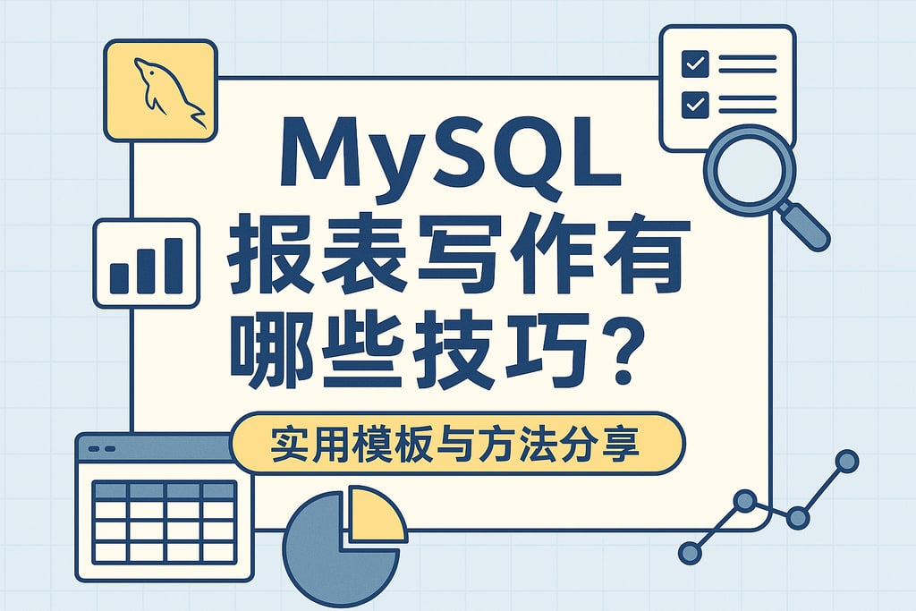mysql报表写作有哪些技巧？实用模板与方法分享