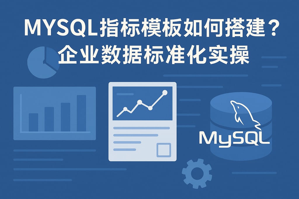 mysql指标模板如何搭建？企业数据标准化实操