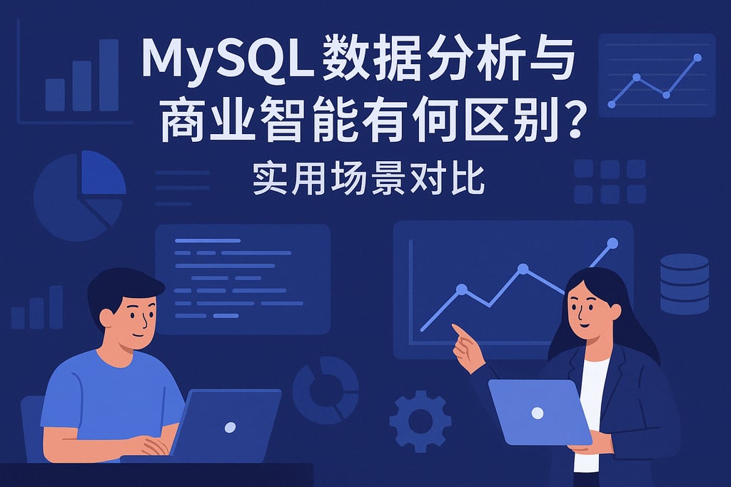mysql数据分析与商业智能有何区别？实用场景对比
