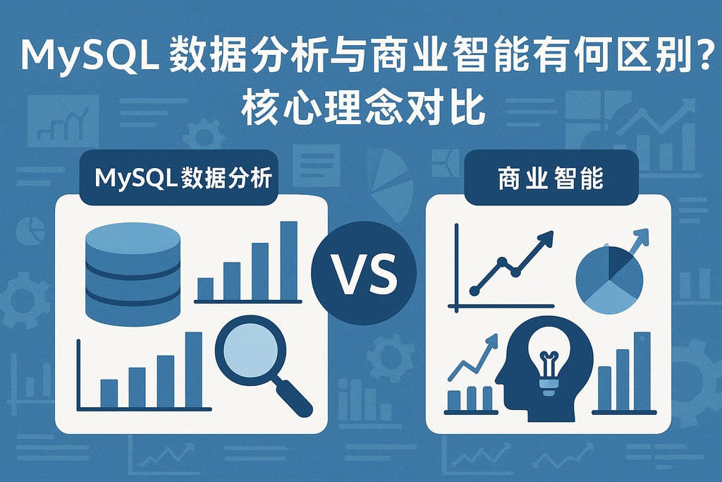 mysql数据分析与商业智能有何区别？核心理念对比