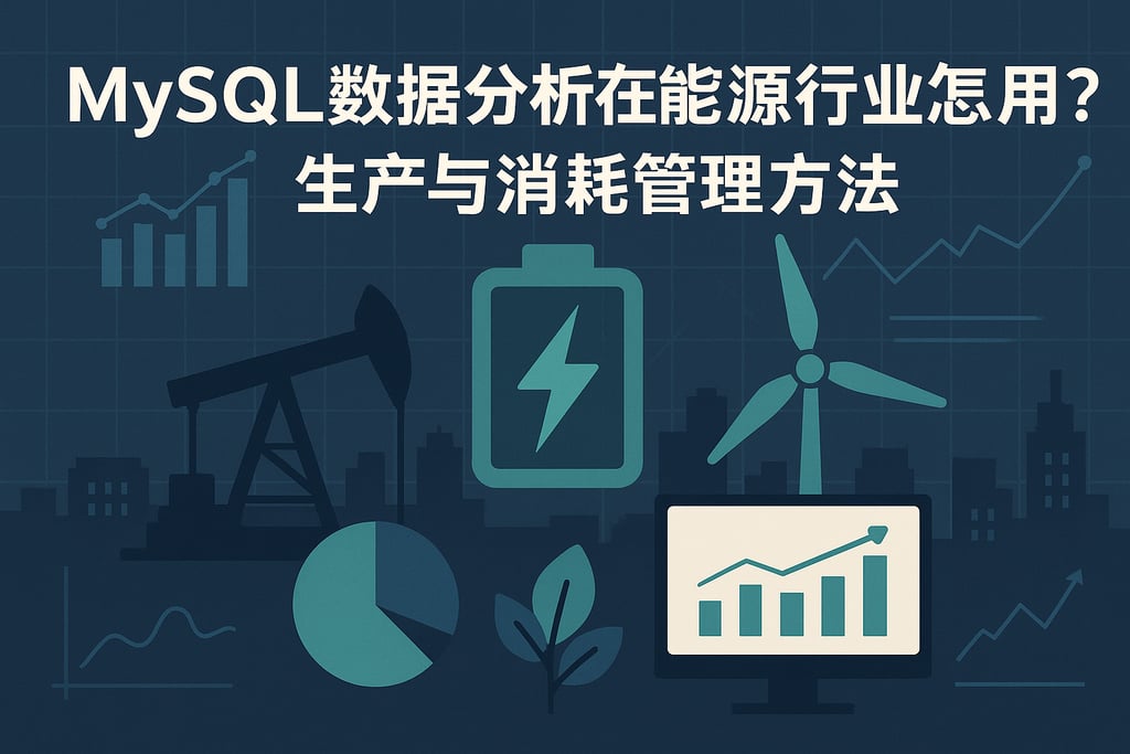 mysql数据分析在能源行业怎么用？生产与消耗管理方法