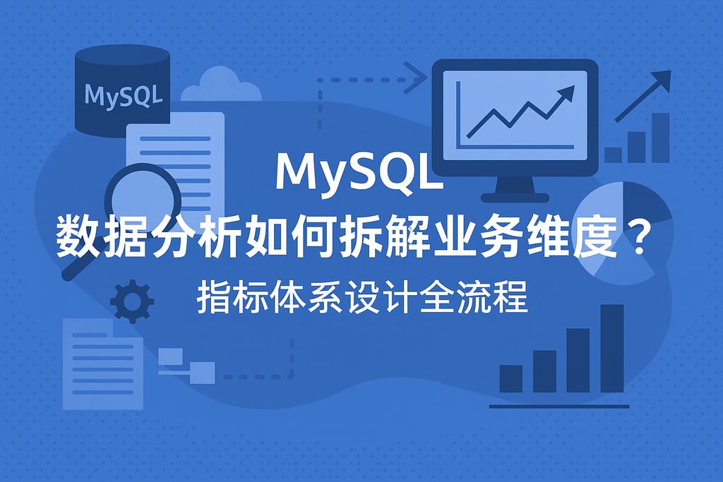 mysql数据分析如何拆解业务维度？指标体系设计全流程