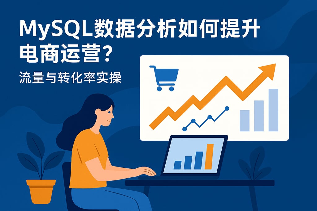 mysql数据分析如何提升电商运营？流量与转化率实操
