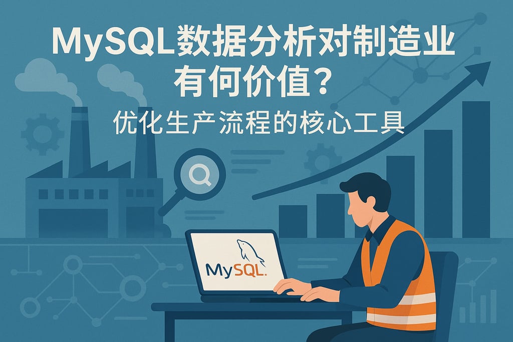 mysql数据分析对制造业有何价值？优化生产流程的核心工具