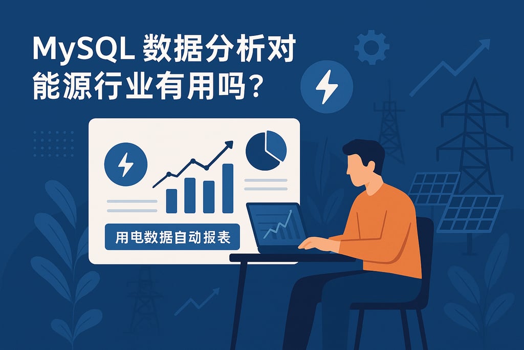 mysql数据分析对能源行业有用吗？用电数据自动报表