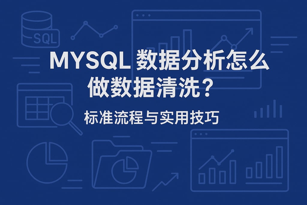 mysql数据分析怎么做数据清洗？标准流程与实用技巧
