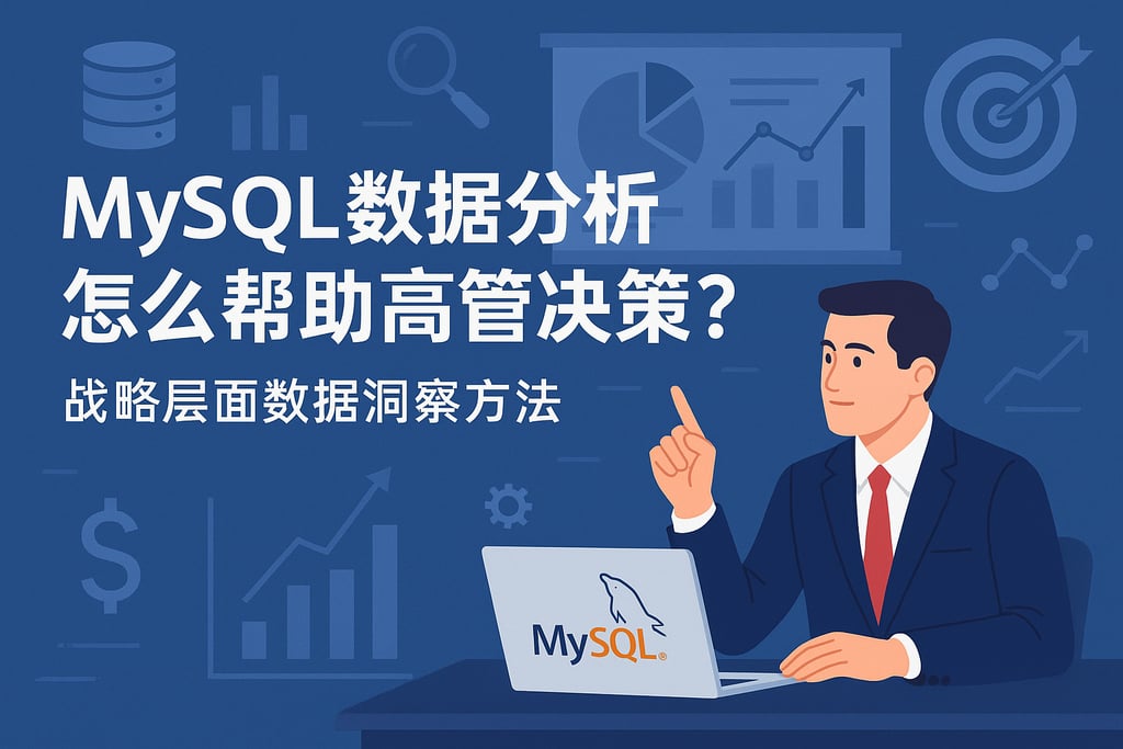 mysql数据分析怎么帮助高管决策？战略层面数据洞察方法