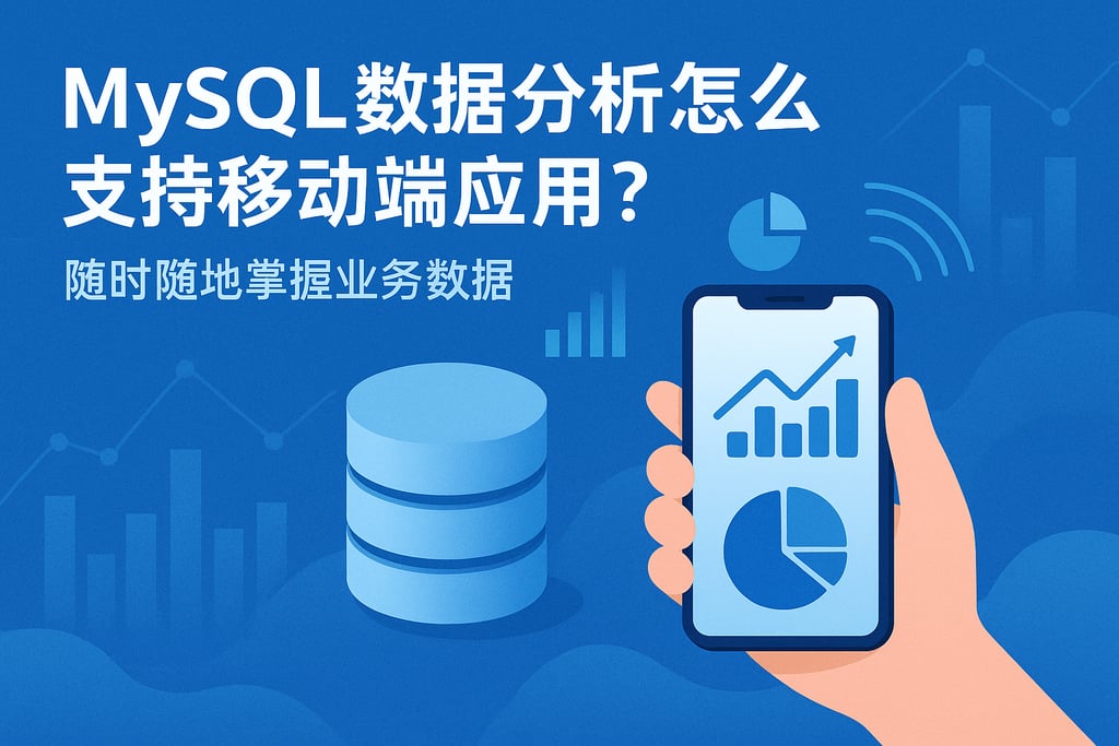 mysql数据分析怎么支持移动端应用？随时随地掌握业务数据
