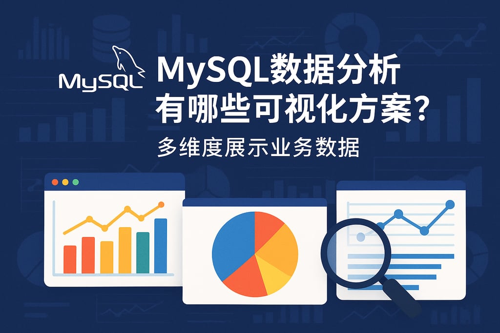 mysql数据分析有哪些可视化方案？多维度展示业务数据