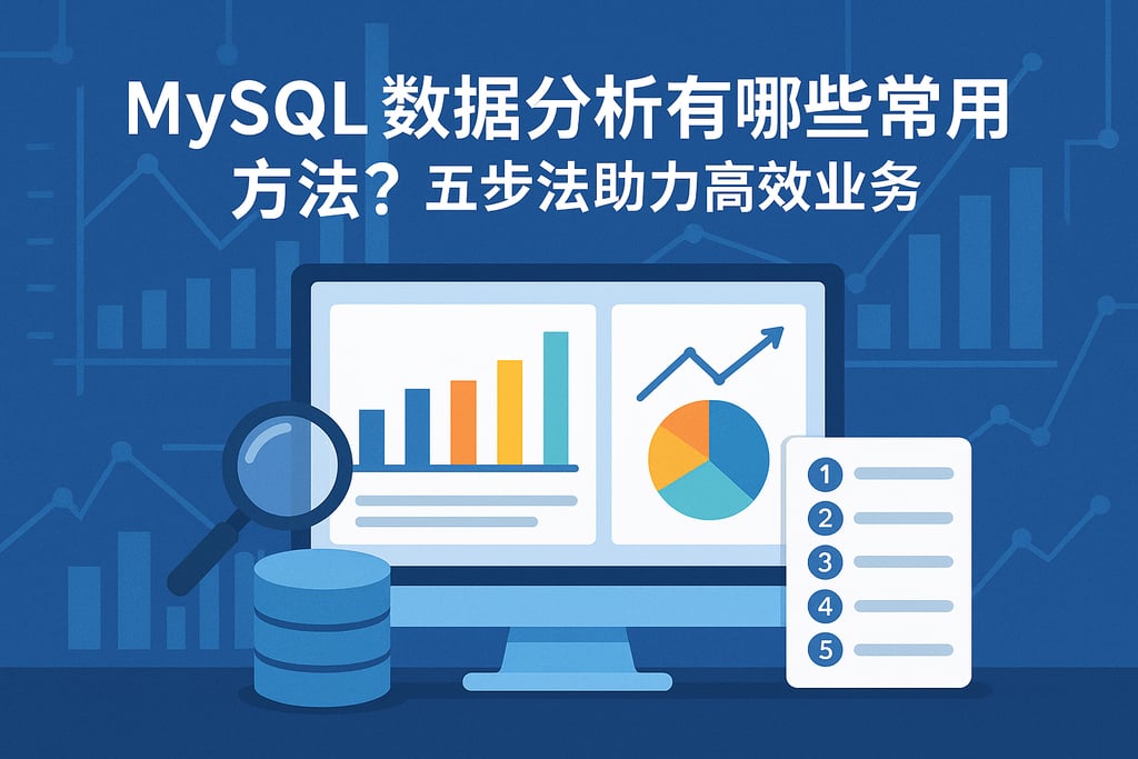 mysql数据分析有哪些常用方法？五步法助力高效业务分析