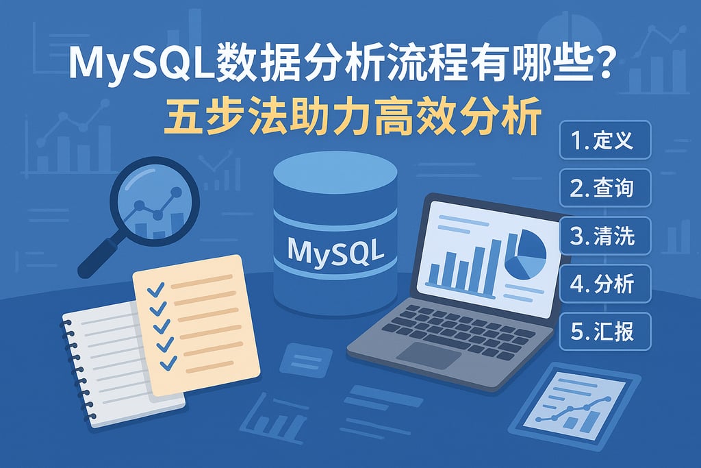 mysql数据分析流程有哪些？五步法助力高效分析