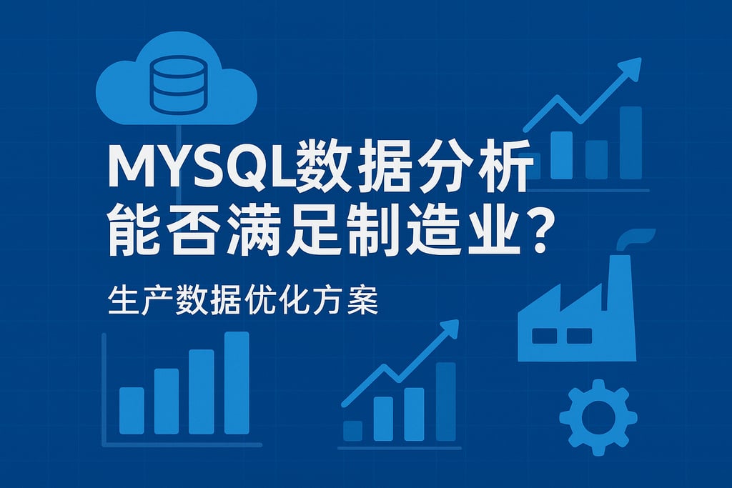 mysql数据分析能否满足制造业？生产数据优化方案