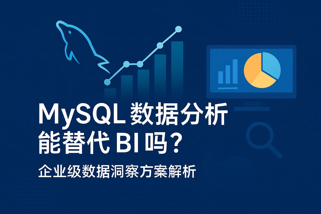 mysql数据分析能替代BI吗？企业级数据洞察方案解析