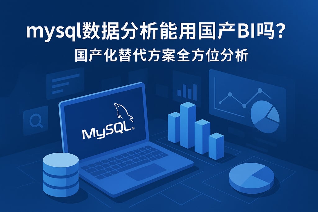 mysql数据分析能用国产BI吗？国产化替代方案全方位分析
