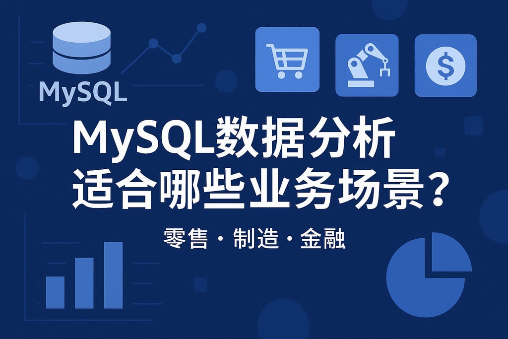 mysql数据分析适合哪些业务场景？零售、制造、金融全覆盖