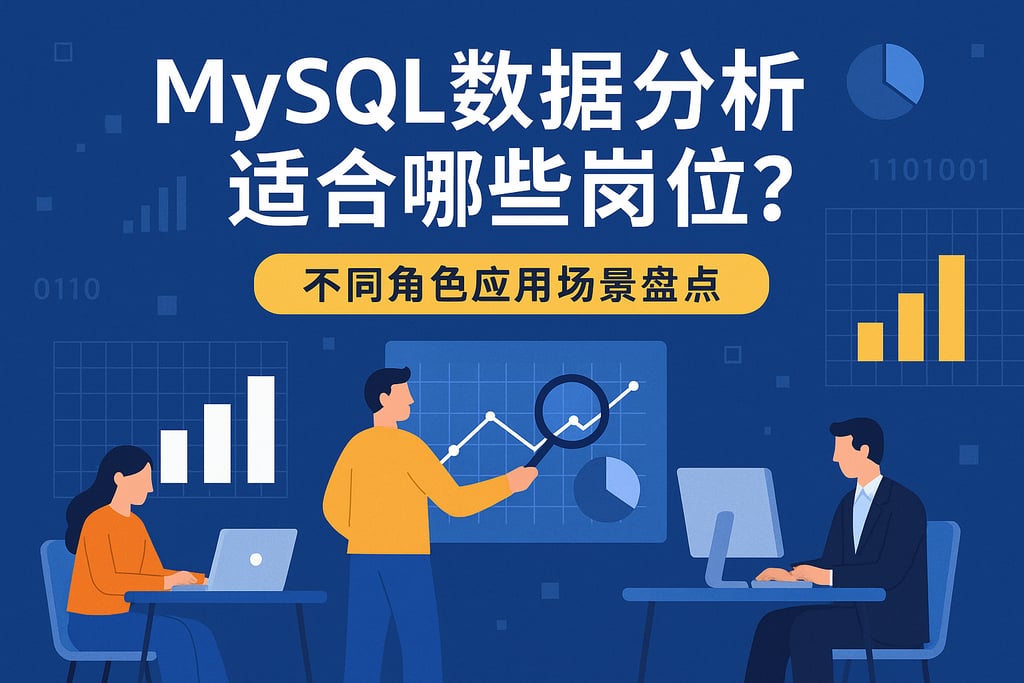 mysql数据分析适合哪些岗位？不同角色应用场景盘点