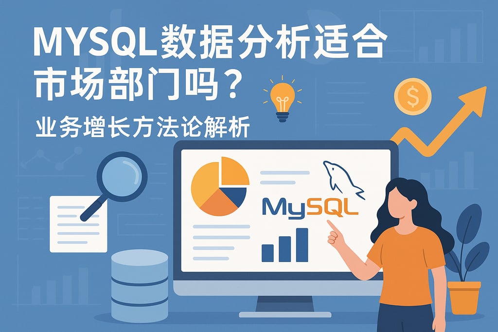 mysql数据分析适合市场部门吗？业务增长方法论解析
