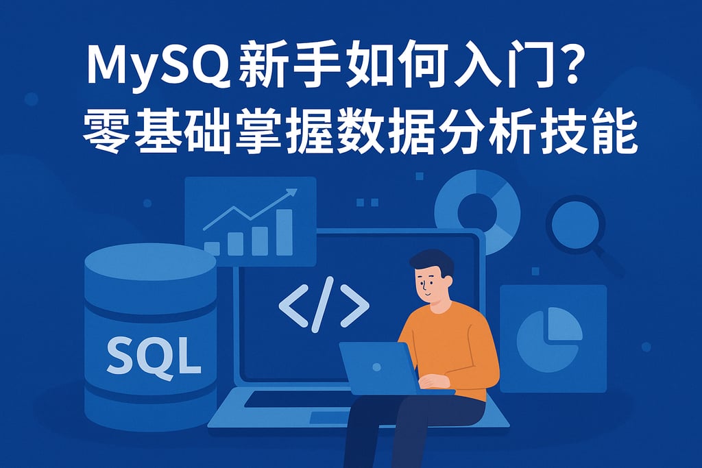 mysql新手如何入门？零基础掌握数据分析技能。