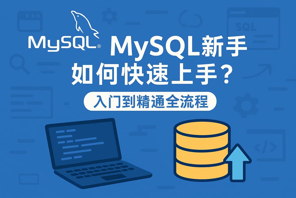 mysql新手如何快速上手？入门到精通全流程
