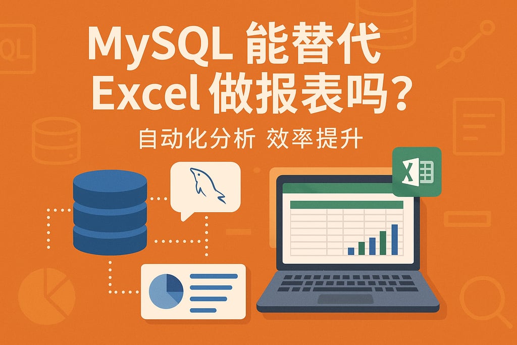 mysql能替代Excel做报表吗？自动化分析效率提升