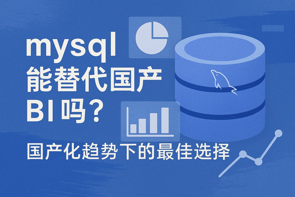 mysql能替代国产BI吗？国产化趋势下的最佳选择。
