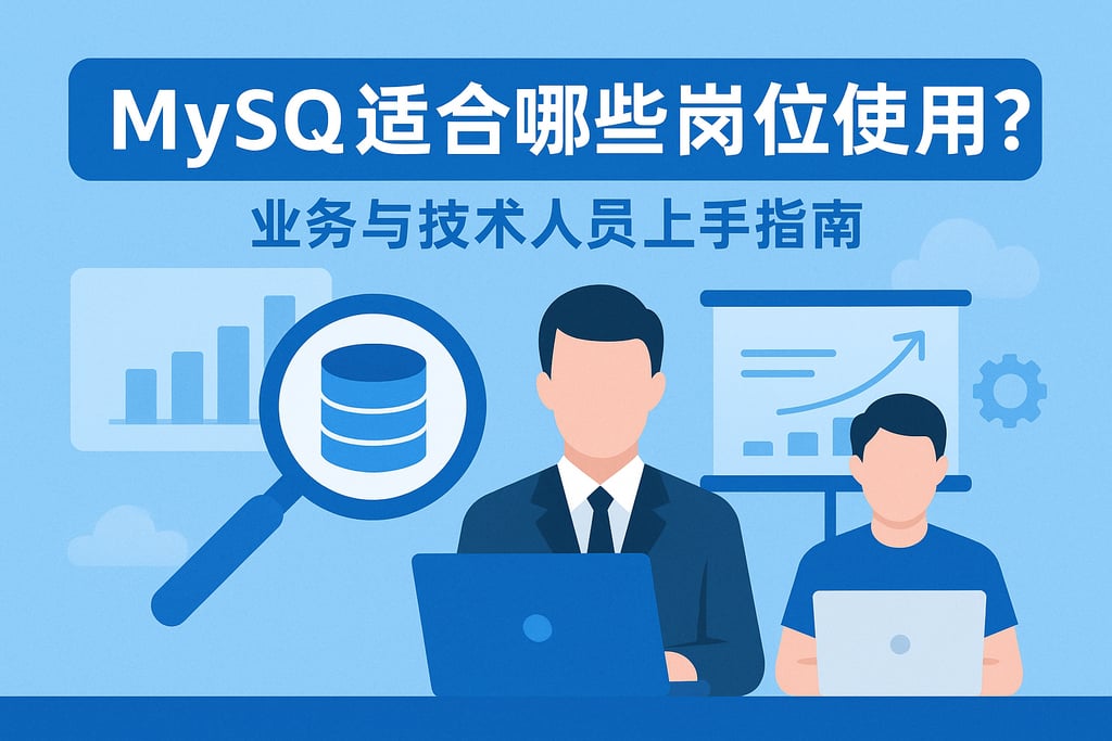 mysql适合哪些岗位使用？业务与技术人员上手指南