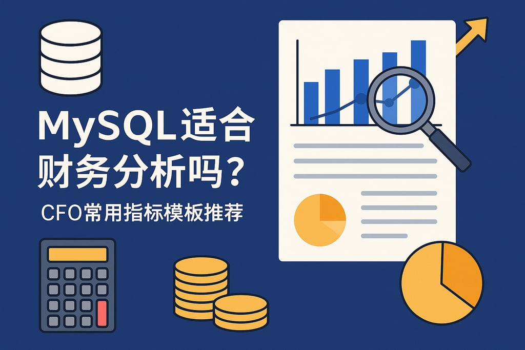 mysql适合财务分析吗？CFO常用指标模板推荐