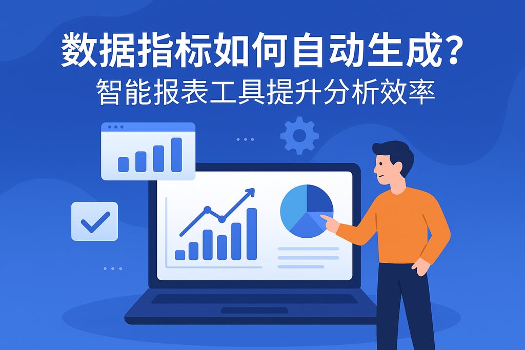 数据指标如何自动生成?智能报表工具提升分析效率 - FineBI数据分析知识库