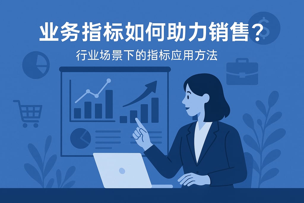 业务指标如何助力销售？行业场景下的指标应用方法