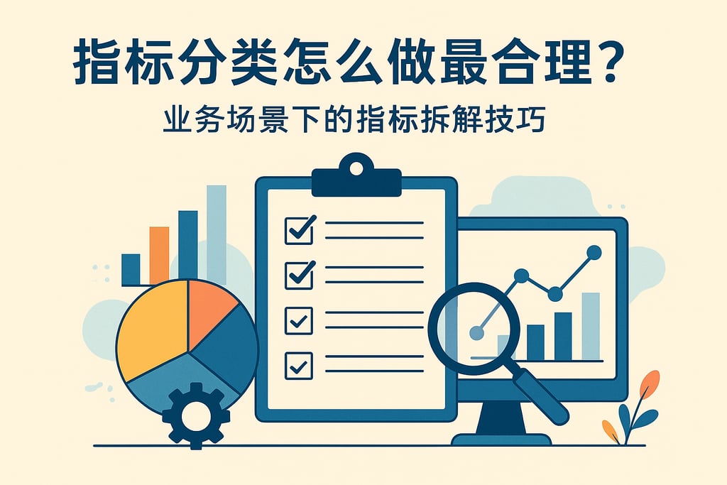 指标分类怎么做最合理？业务场景下的指标拆解技巧