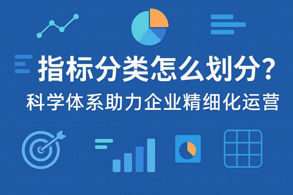 指标分类怎么划分？科学体系助力企业精细化运营